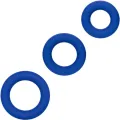 Admiral Cock Ring Set Blau von Calexotics