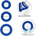 Admiral Cock Ring Set Blau von Calexotics