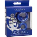 Admiral Cock Ring Set Blau von Calexotics
