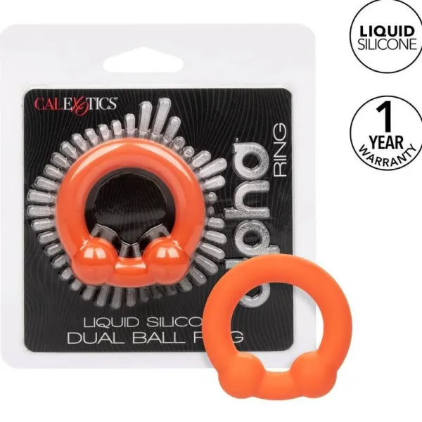 Alpha Dual Ball Ring Orange von Calexotics | Fesselliebe.de