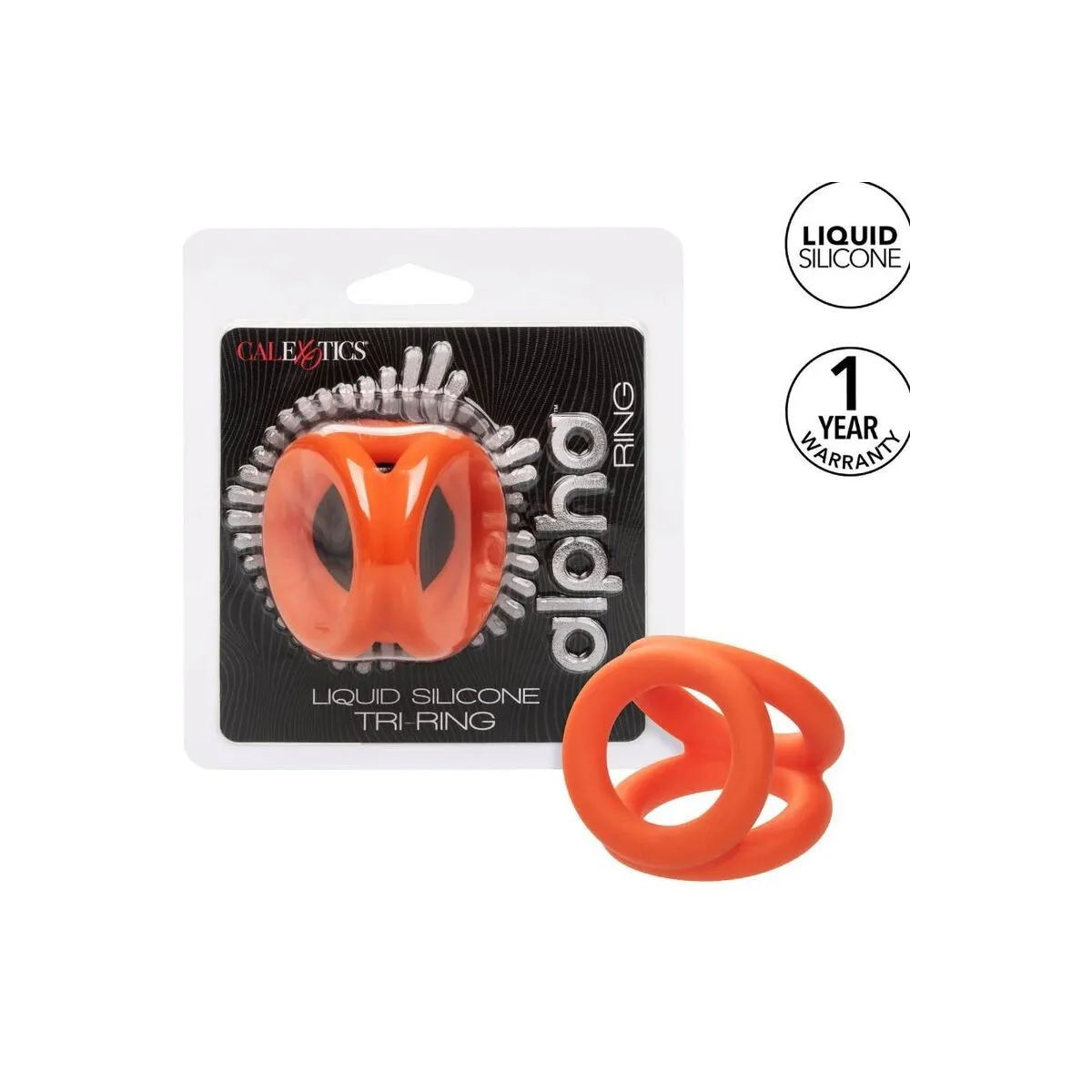 Alpha Tri-Ring Orange von Calexotics | Fesselliebe.de