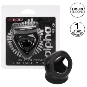 Alpha Dual Cage Ring Schwarz von Calexotics | Fesselliebe.de