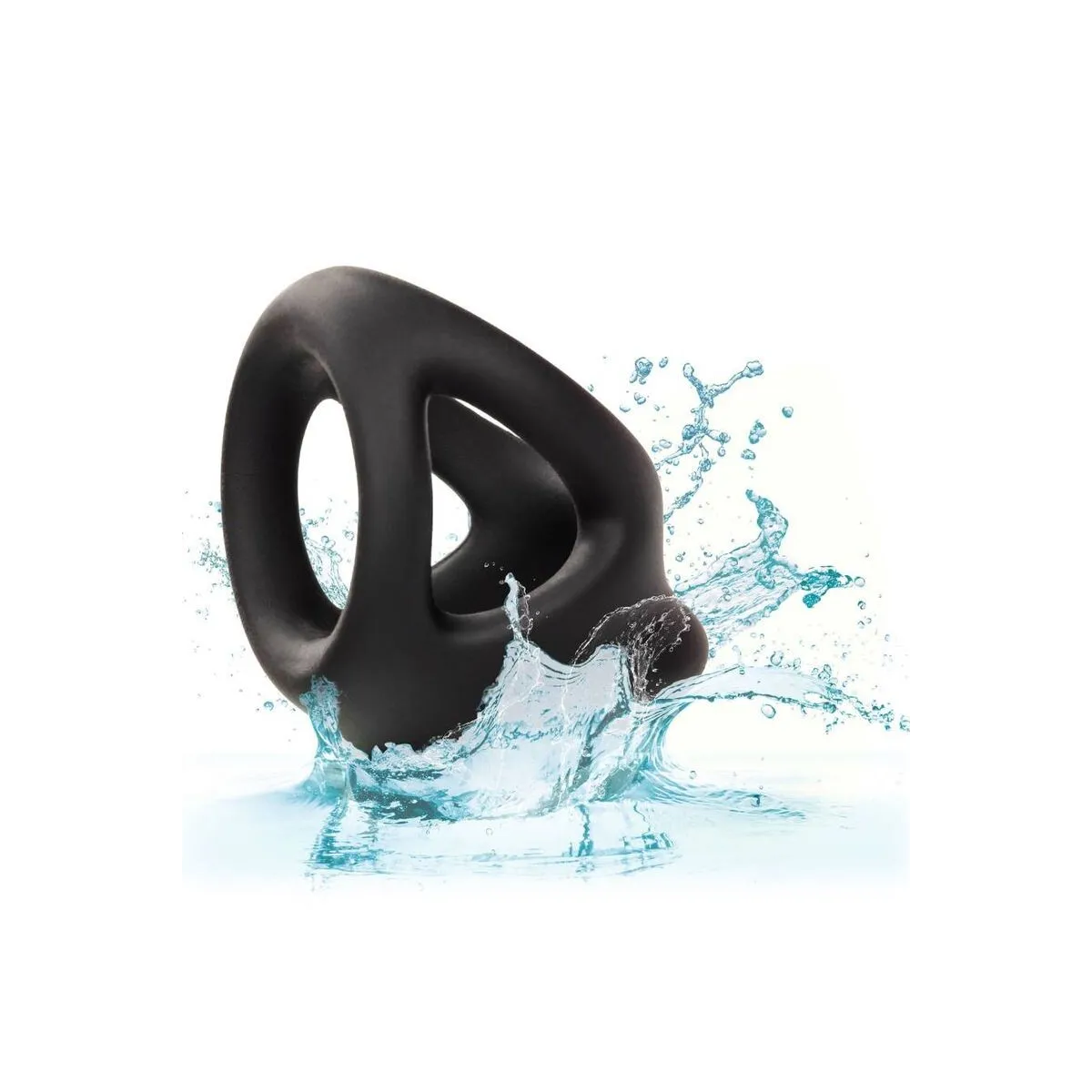 Alpha Dual Cage Ring Schwarz von Calexotics | Fesselliebe.de