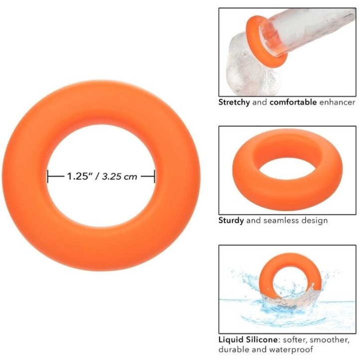 Alpha Prolong Grosser Ring Orange von Calexotics | Fesselliebe.de