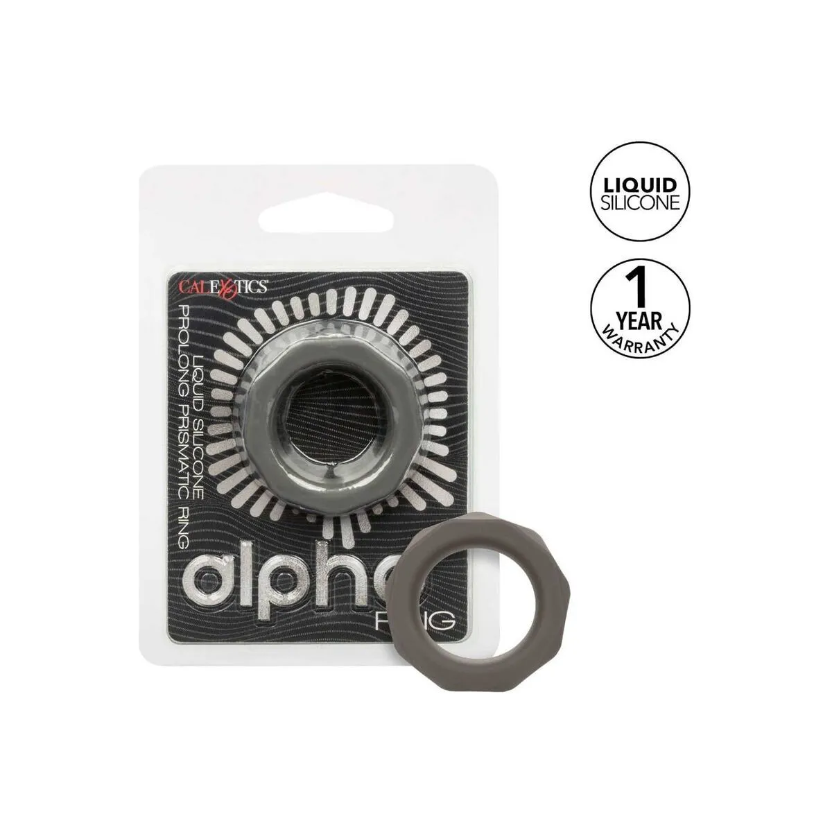Alpha Prolong Prismatischer Ring Grau von Calexotics | Fesselliebe.de