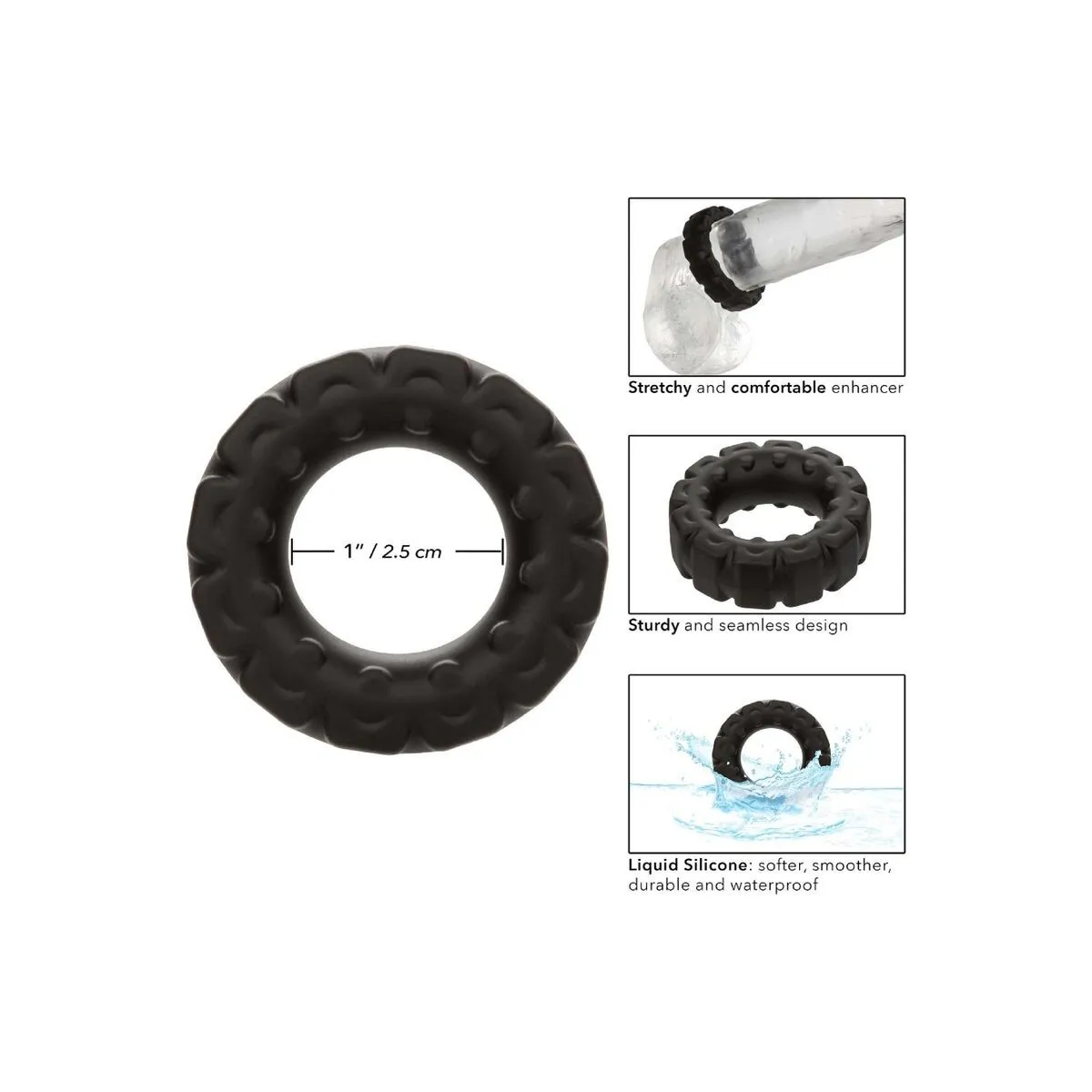 Alpha Prolong Tretring Schwarz von Calexotics | Fesselliebe.de