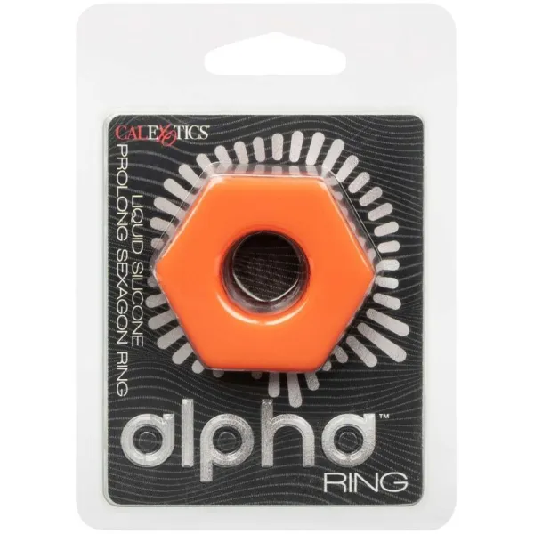 Alpha Prolong Sexagon Ring Orange von Calexotics | Fesselliebe.de