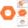 Alpha Prolong Sexagon Ring Orange von Calexotics