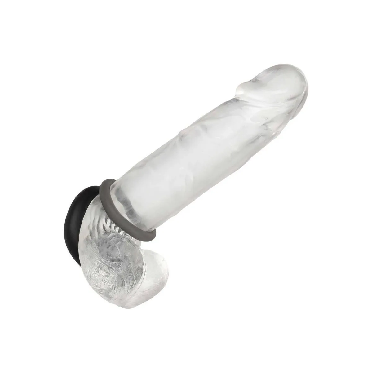 Alpha Prolong Set mit 2 Ringen Grau von Calexotics | Fesselliebe.de