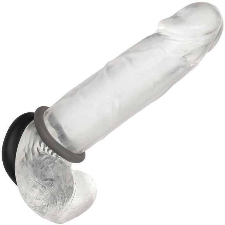 Alpha Prolong Set mit 2 Ringen Grau von Calexotics | Fesselliebe.de