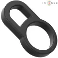 Bobby Doppelter Silikon-Penisring Schwarz von Intense Couples Toys