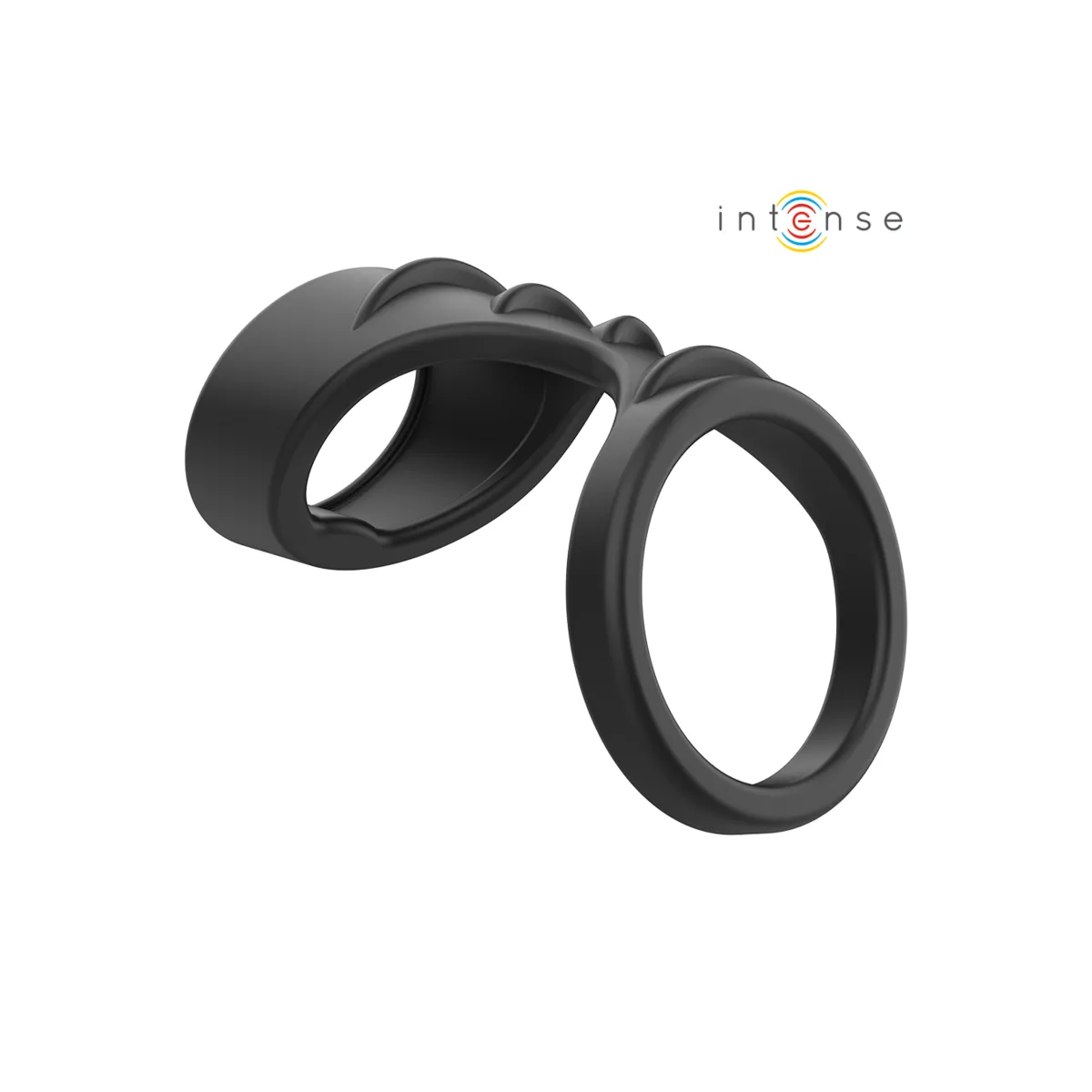 Theo Doppelter Penisring aus Silikon Schwarz Modell 3 von Intense Couples Toys | Fesselliebe.de