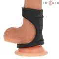 Theo Doppelter Penisring aus Silikon Schwarz Modell 3 von Intense Couples Toys