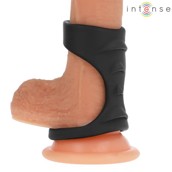 Theo Doppelter Penisring aus Silikon Schwarz Modell 3 von Intense Couples Toys | Fesselliebe.de