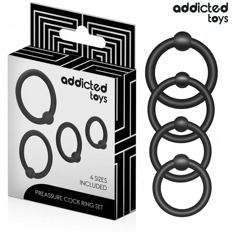 Set aus Druckringen aus Silikon von Addicted Toys | Fesselliebe.de