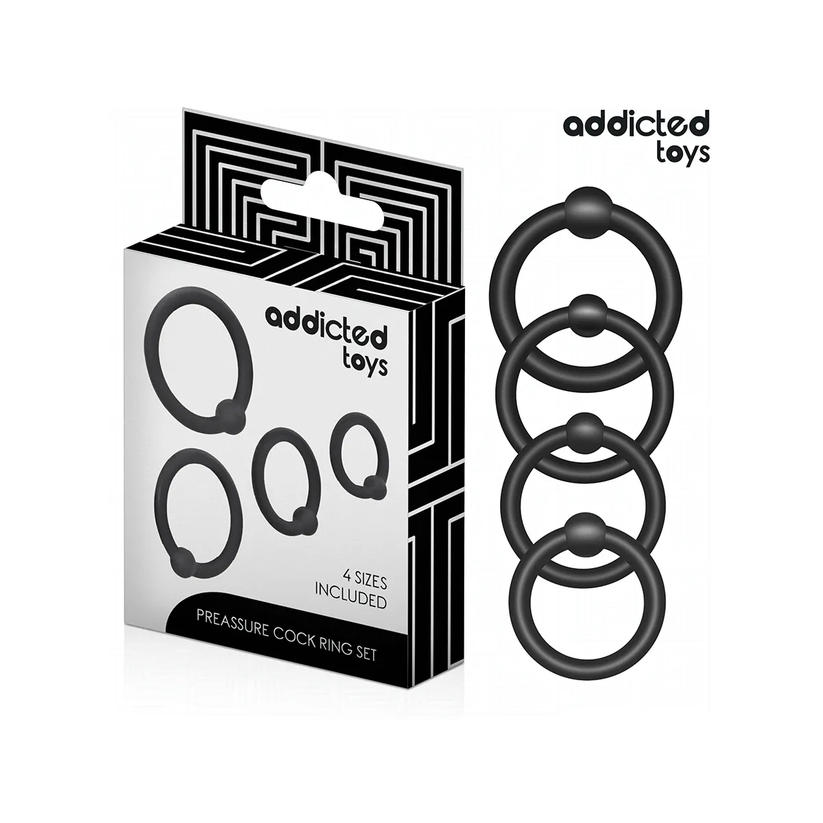 Set aus Druckringen aus Silikon von Addicted Toys | Fesselliebe.de