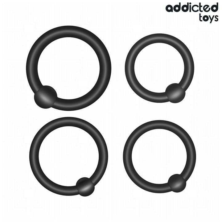 Set aus Druckringen aus Silikon von Addicted Toys | Fesselliebe.de