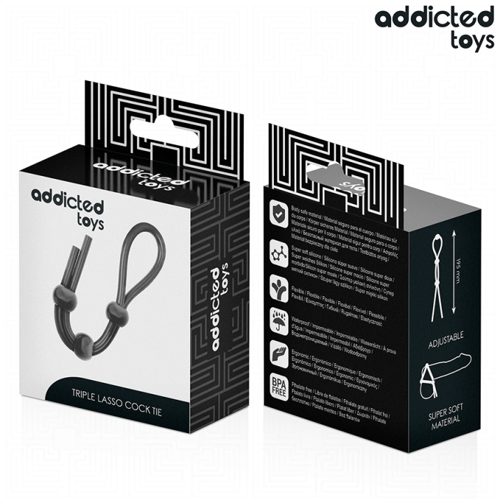 Silikonseil für den Triple Loop Penis von Addicted Toys | Fesselliebe.de