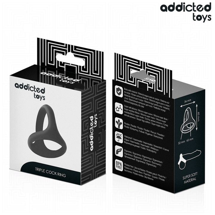 Dicker Dreifach-Penisring von Addicted Toys | Fesselliebe.de