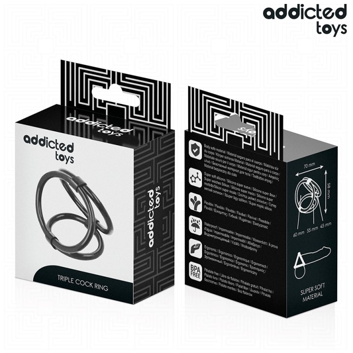 Dreifach-Penisring von Addicted Toys | Fesselliebe.de