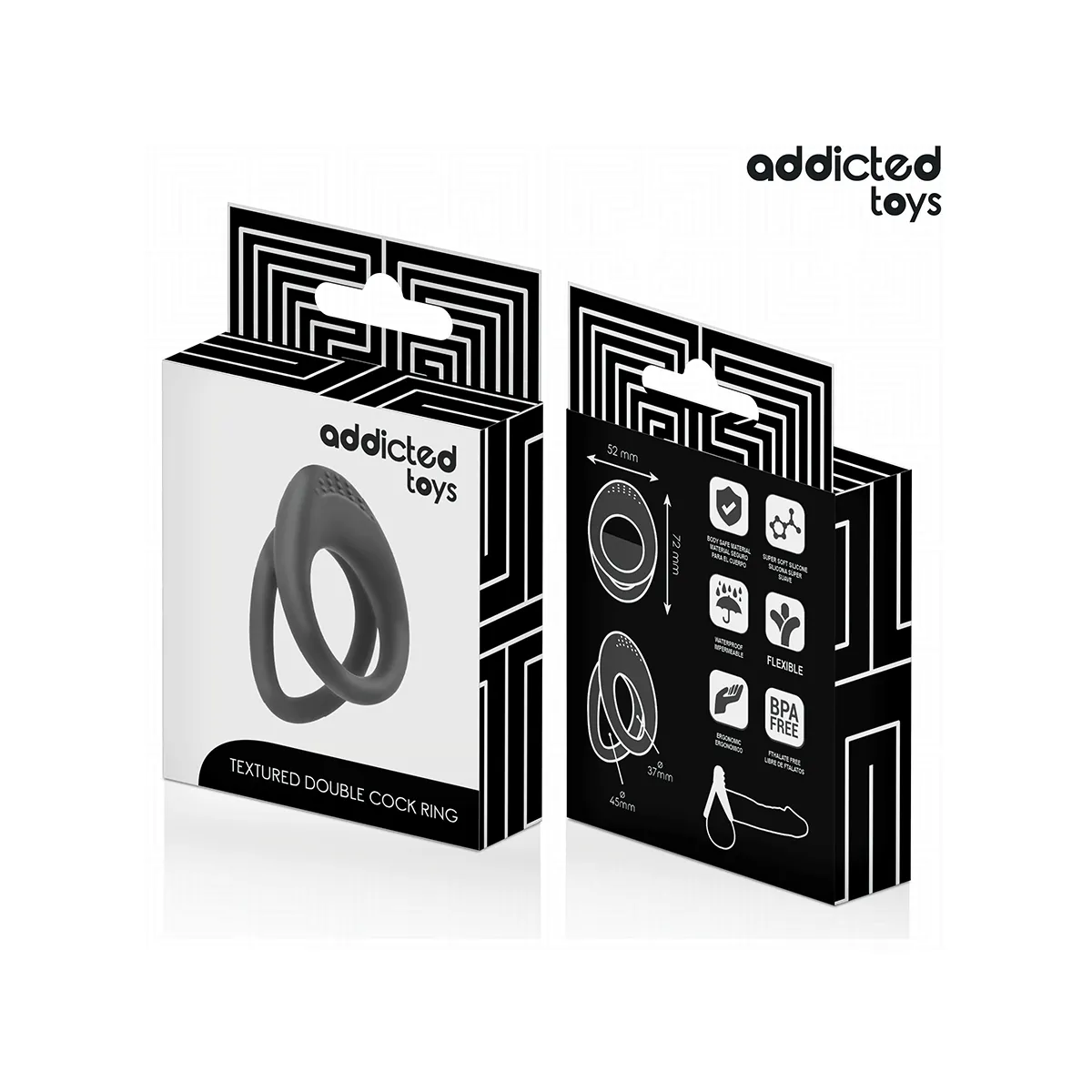 Doppelt Strukturierter Penisring von Addicted Toys | Fesselliebe.de