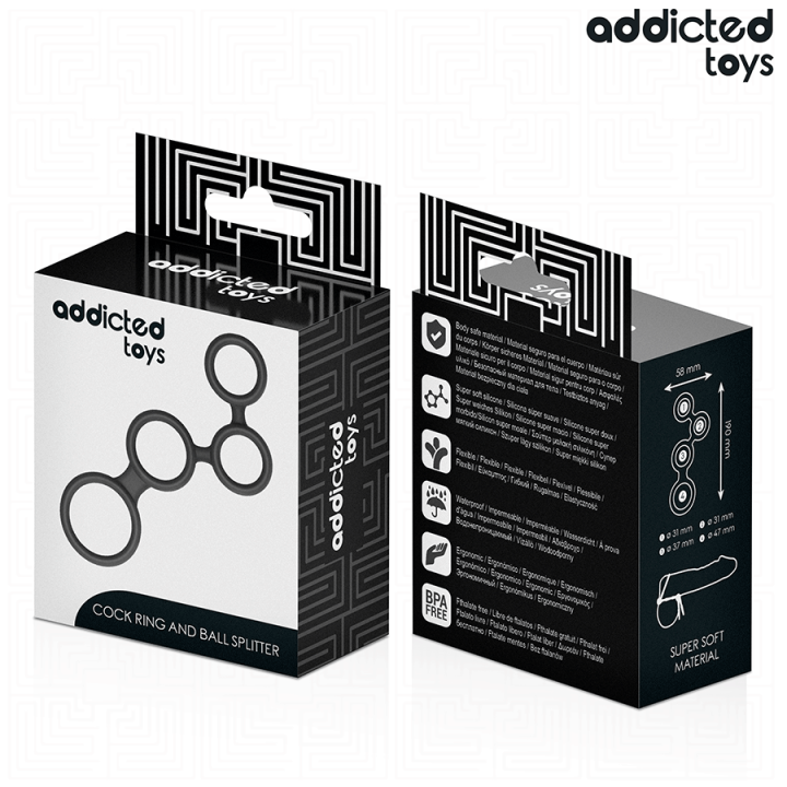 Penisring mit Teilern für Hoden von Addicted Toys | Fesselliebe.de