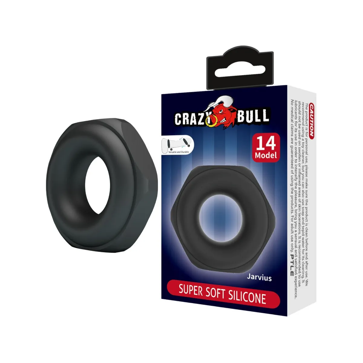 Jarvius Silikonring Modell 14 von Crazy Bull | Fesselliebe.de