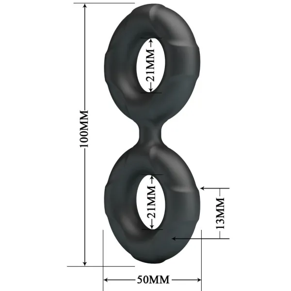 Radwan Doppelter Silikonring Modell 19 von Crazy Bull | Fesselliebe.de