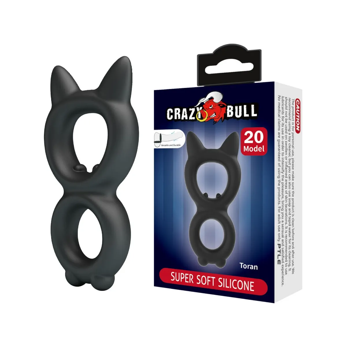 Toran Doppelter Silikonring Modell 20 von Crazy Bull | Fesselliebe.de