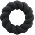 Twist Schwarzer Silikon-Masturbatorring von Rocks-Off