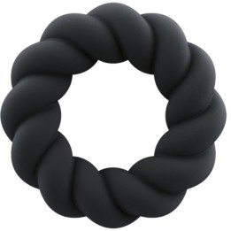 Twist Schwarzer Silikon-Masturbatorring von Rocks-Off | Fesselliebe.de