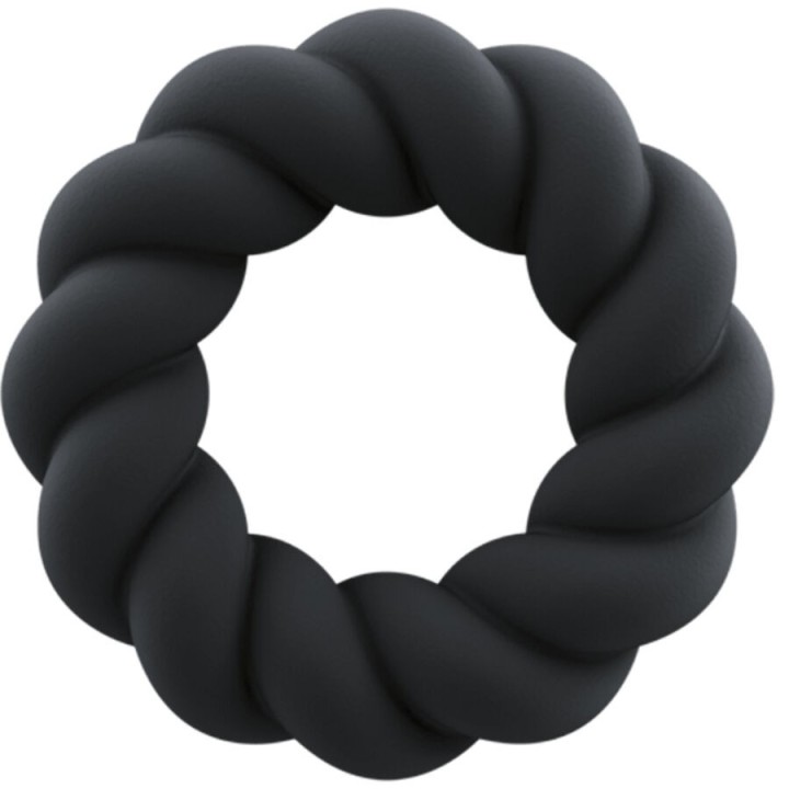 Twist Schwarzer Silikon-Masturbatorring von Rocks-Off | Fesselliebe.de