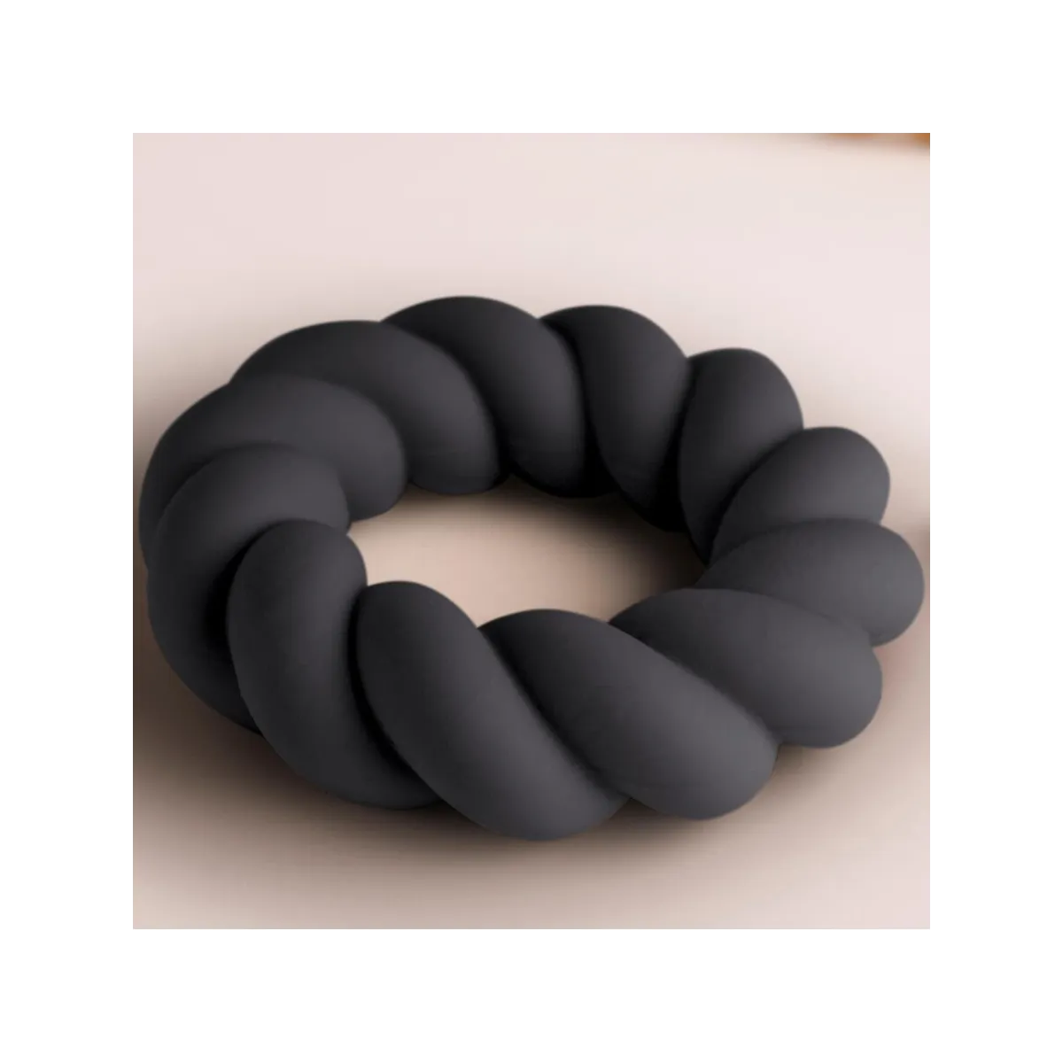 Twist Schwarzer Silikon-Masturbatorring von Rocks-Off | Fesselliebe.de