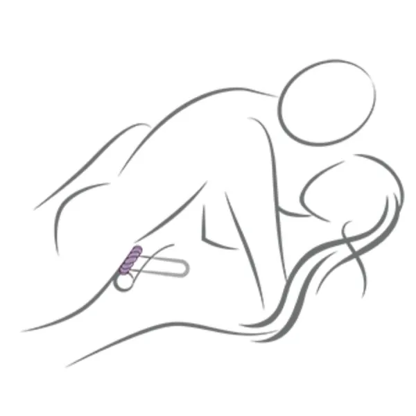 Twist Schwarzer Silikon-Masturbatorring von Rocks-Off | Fesselliebe.de