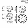 Set mit Strukturiertem Cockring In 4 Grössen von Addicted Toys