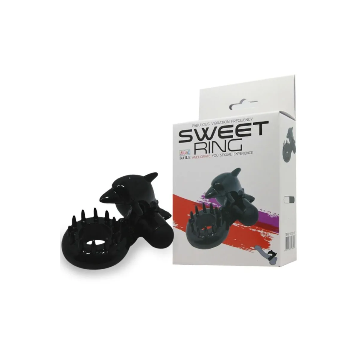 Sweet Ring Ring mit Klitorisstimulator Delfin von Baile For Him | Fesselliebe.de