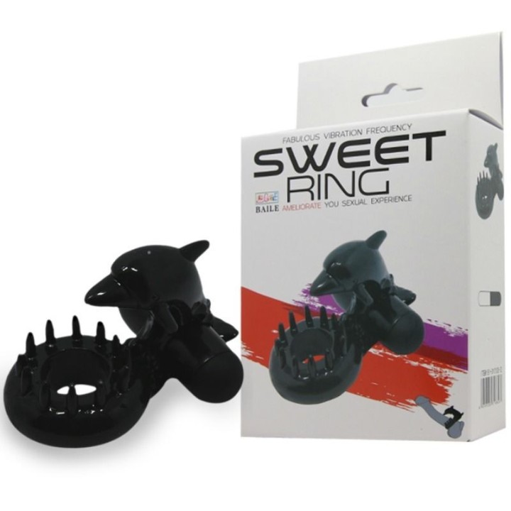 Sweet Ring Ring mit Klitorisstimulator Delfin von Baile For Him | Fesselliebe.de