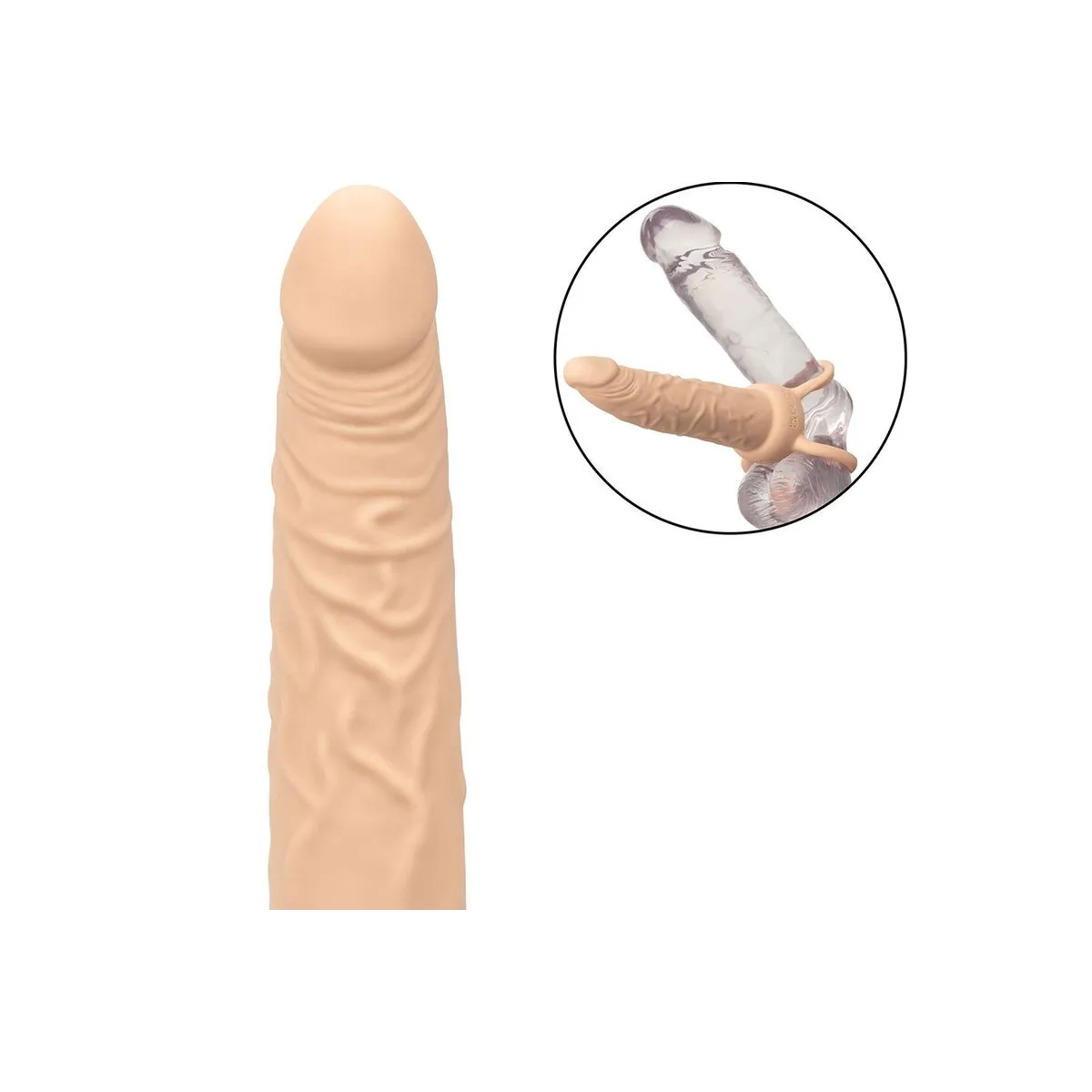 Performance Maxx wiederaufladbarer Dual Penetrator, Helle Haut von Calexotics | Fesselliebe.de