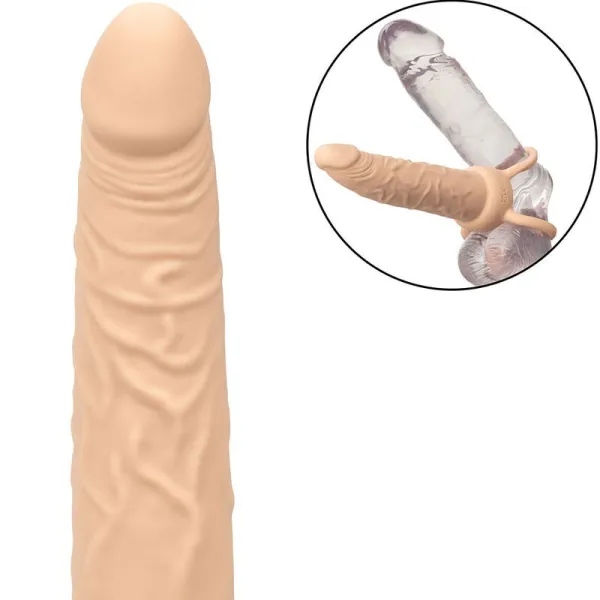 Performance Maxx wiederaufladbarer Dual Penetrator, Helle Haut von Calexotics | Fesselliebe.de