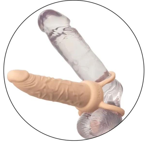 Performance Maxx wiederaufladbarer Dual Penetrator, Helle Haut von Calexotics | Fesselliebe.de