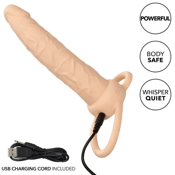 Performance Maxx wiederaufladbarer Dual Penetrator, Helle Haut von Calexotics | Fesselliebe.de