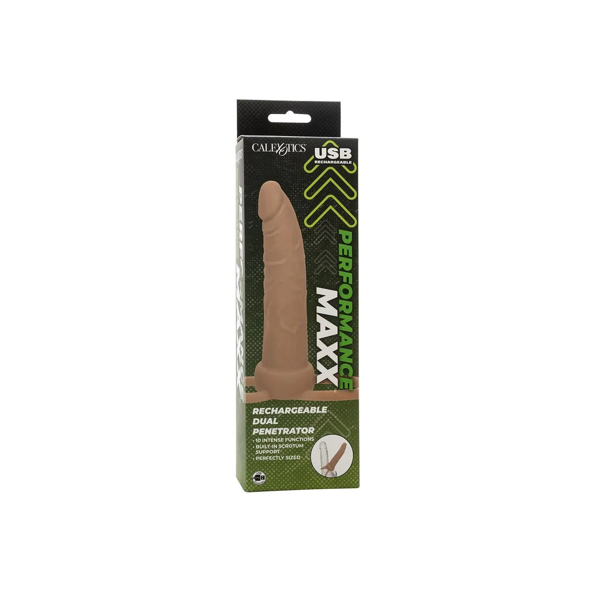 Performance Maxx wiederaufladbarer Dual Penetrator, Helle Haut von Calexotics | Fesselliebe.de