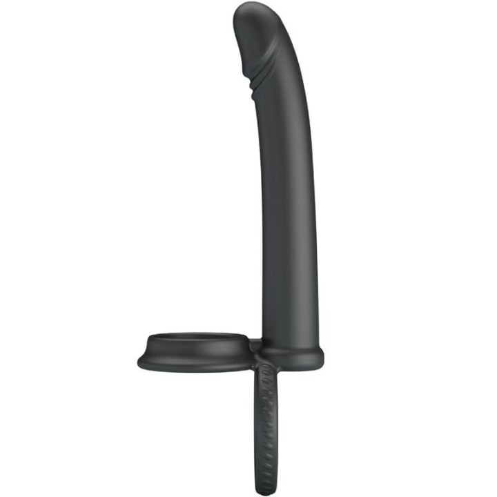 Dillion Doppelte Penetration Doppelter Cockring Schwarz von Pretty Love | Fesselliebe.de