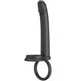 Dillion Doppelte Penetration Doppelter Cockring Schwarz von Pretty Love | Fesselliebe.de