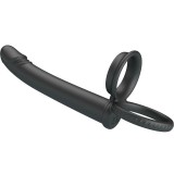 Dillion Doppelte Penetration Doppelter Cockring Schwarz von Pretty Love | Fesselliebe.de