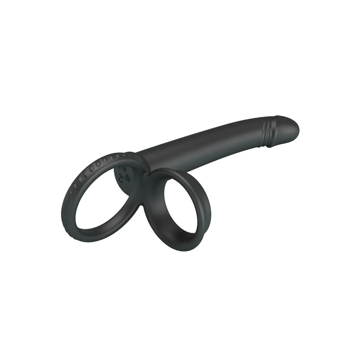 Dillion Doppelte Penetration Doppelter Cockring Schwarz von Pretty Love | Fesselliebe.de