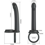 Dillion Doppelte Penetration Doppelter Cockring Schwarz von Pretty Love | Fesselliebe.de