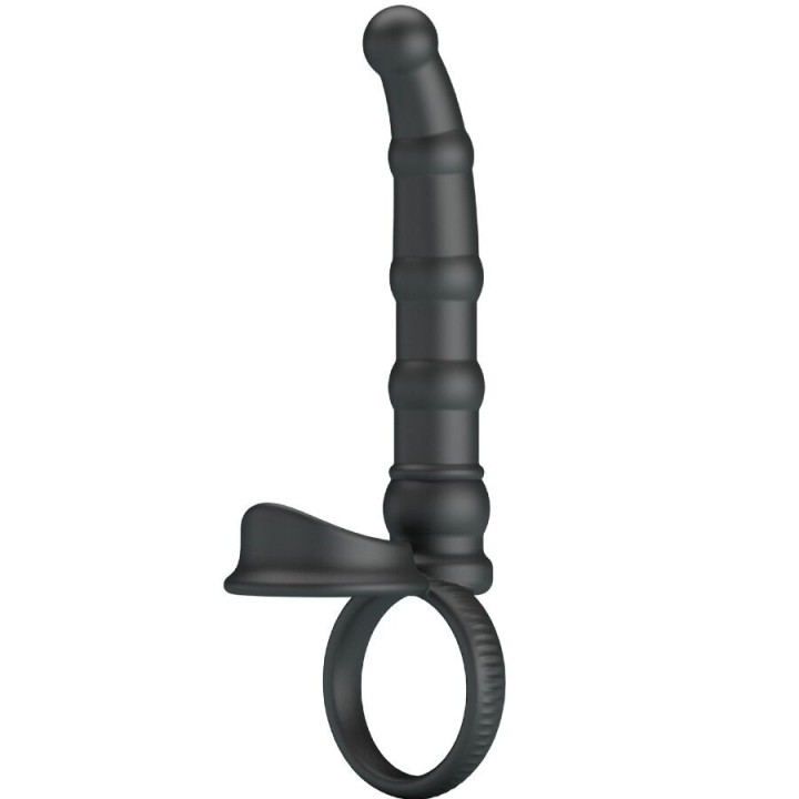 Tatum Vibrierender Penisring mit Stecker 10 Vibrationen Schwarz von Pretty Love | Fesselliebe.de