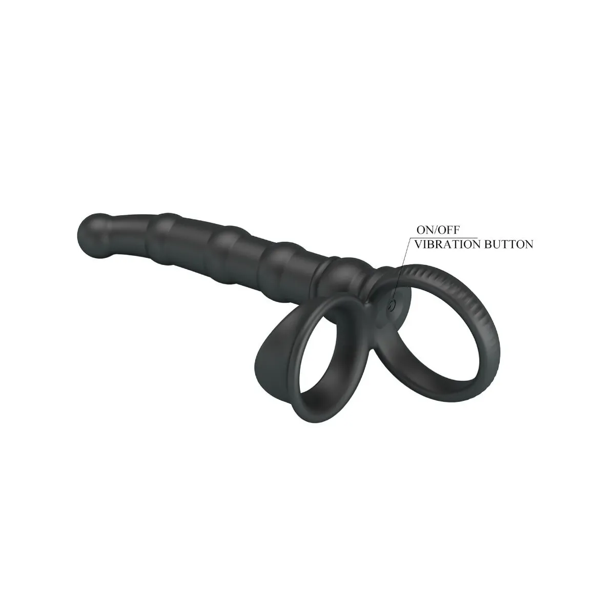 Tatum Vibrierender Penisring mit Stecker 10 Vibrationen Schwarz von Pretty Love | Fesselliebe.de