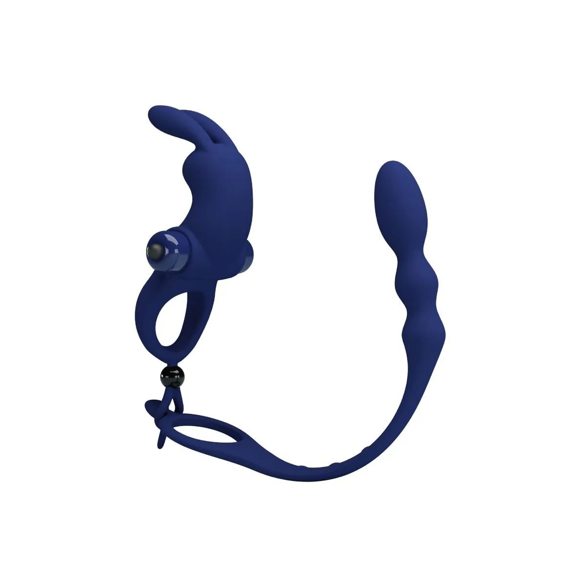 Ayad Rabbit Vibratorring mit Stecker Blau von Pretty Love Male | Fesselliebe.de